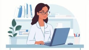 medical billing specialist handling billing inquiries